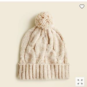 Chunky cable-knit beanie
